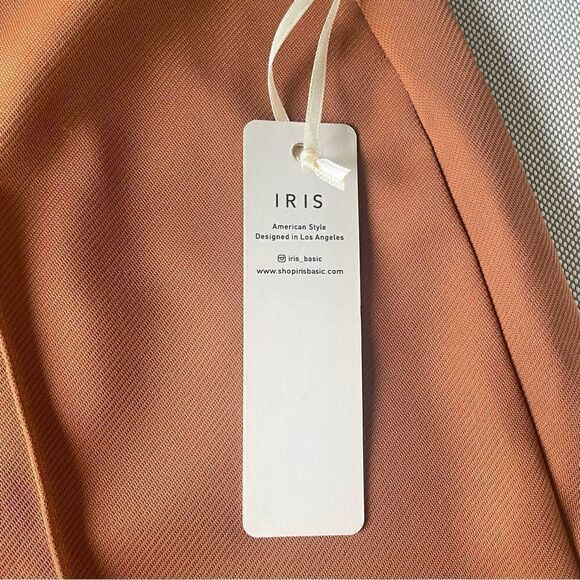 IRIS Chocolate Flare Polyester Pants Women’s Size Medium NWT - Picture 6 of 13